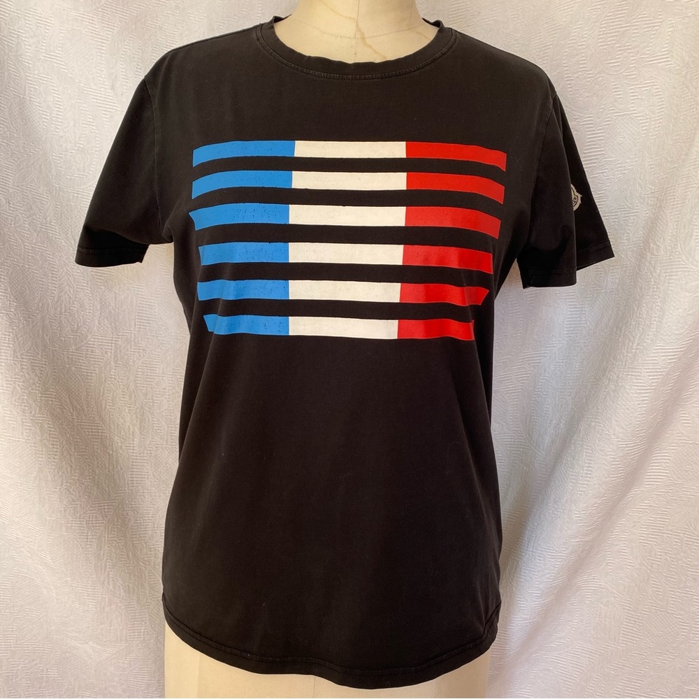 Moncler black short sleeve tshirt.